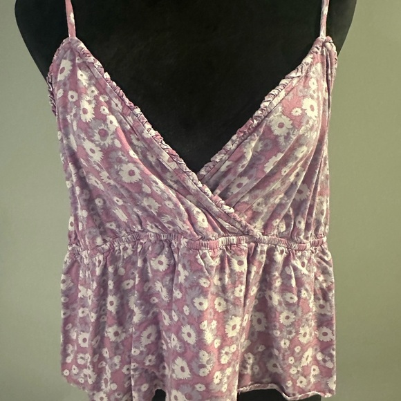 Abound Tops - Abound Purple Camisole Wrap Peplum Top